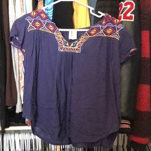 short sleeved purple cute and Flowey